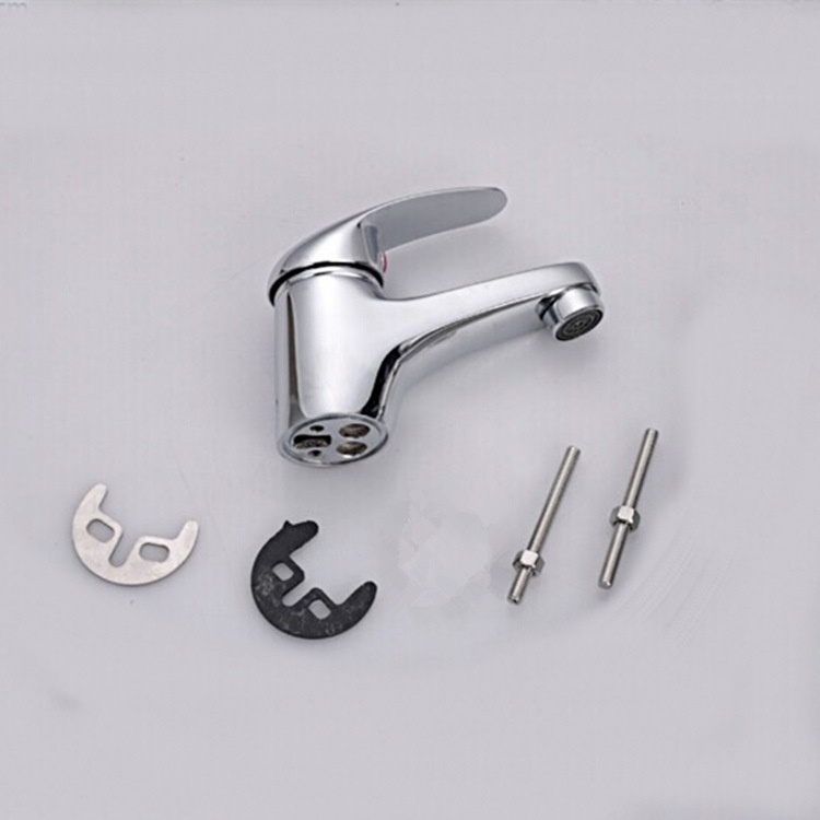 faucet锌合金乔灯单孔面盆水龙头黄铜马蹄柱盆龙头冷热水龙头