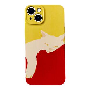 【惬意】慵懒沙发猫咪适用iPhone17/16promax手机壳华为P70Pro苹果13OPPOreon12软vivoS15一加ACE3红米K80