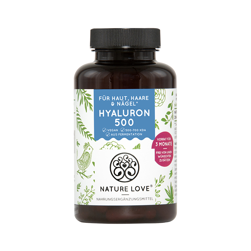 德国NatureLove进口玻尿酸锌胶囊内服深层皮肤补水保湿90粒