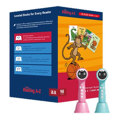 raz-aa级别98册分级阅读绘本英语3-6岁美国原版小蝌蚪p5扫点笔a6s点读笔幼儿启蒙零基础学习笔reading atoz