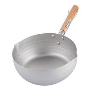 出口日本铝制雪平锅日式加厚铝锅老式平底不粘锅小煮汤锅单柄奶锅