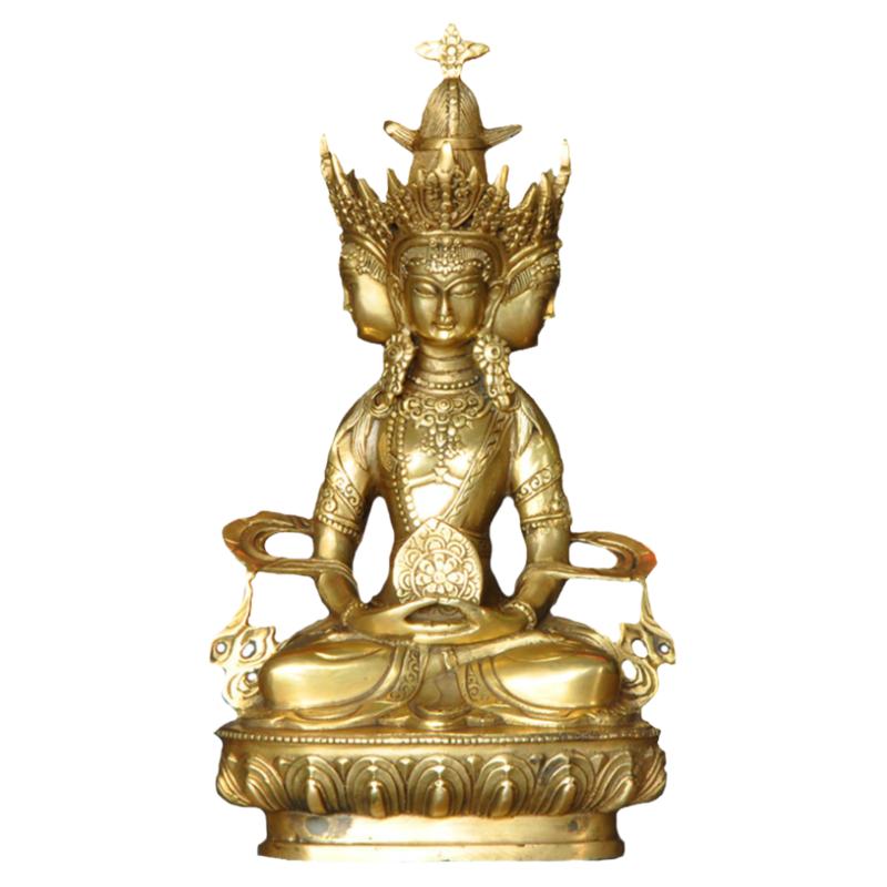 藏佛像纯铜供佛藏式家居工艺品