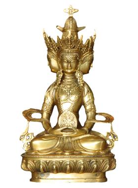 藏佛像纯铜供佛藏式家居工艺品