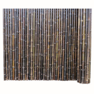 紫竹竿装饰装修装潢黑竹子栅栏庭院篱笆围栏竹排帘子咖啡色竹杆