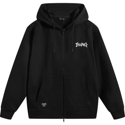 李宁连帽男女同款开衫连帽卫衣