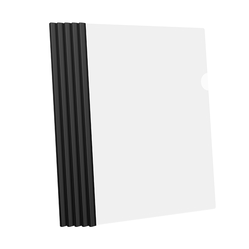 得力抽杆夹a4拉杆夹文件夹资料夹书夹资料大容量收纳册抽杆抽拉杆透明插页办公用品活页夹档案试卷小学生夹子