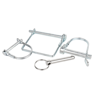 D型销销子安全销销钉卡扣销子圆柱弹簧销方形销别针销挂车门销