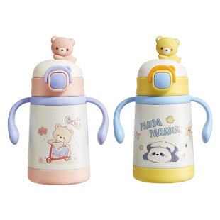 宝宝保温杯儿童1到3岁婴儿幼儿一6个月2以上学饮吸管专用水杯奶瓶