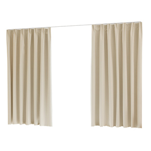 全遮光窗帘免打孔安装挂钩式轨道一整套阳台隔热防晒卧室飘窗遮阳