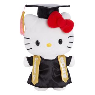 美国hellokitty正版毕业学士服凯蒂猫kt猫公仔玩偶娃娃毛绒玩具