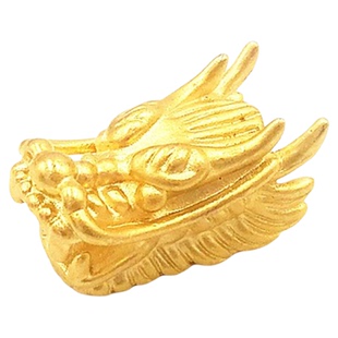 越南沙金饰品配件生肖龙头横穿配饰编织手链手绳手串珠吉祥转运珠