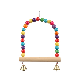 鹦鹉秋千虎皮站架云梯玩具小太阳攀爬绳吊环爬梯玄凤小鸟鸟笼配件