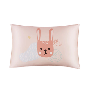 双面真丝儿童枕套35*55宝宝桑蚕丝凉感助午睡眠枕头套夏天专用凉