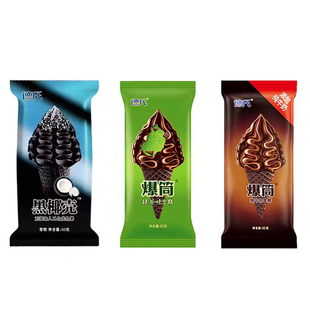 【满78顺丰冷链包邮】德氏爆筒牛奶抹茶巧克力脆皮甜筒冰淇淋雪糕