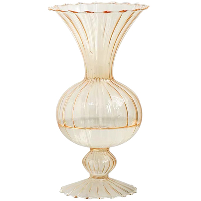 竖条纹玻璃韩国ins风居家摆件