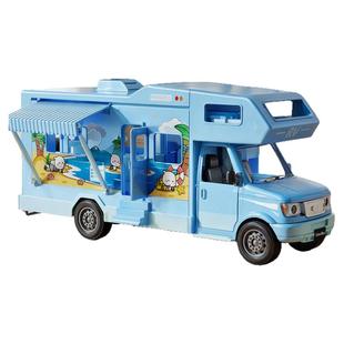 儿童房车玩具车大号合金模型旅行敞篷巴士仿真露营卡车小汽车男孩