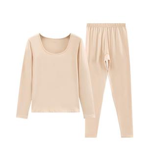 [2套139]芬腾纯棉秋衣秋裤套装打底棉毛衫全棉大码保暖内衣女冬季