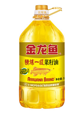 金龙鱼精炼一级菜籽油5L
