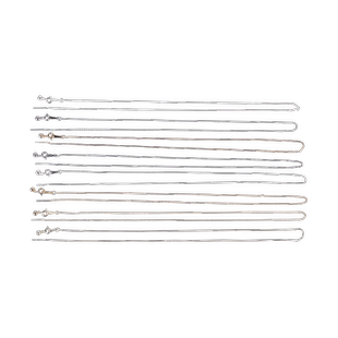 镀18k金配平安扣专用链项链绳链子女吊坠挂绳配件扣头配链半成品