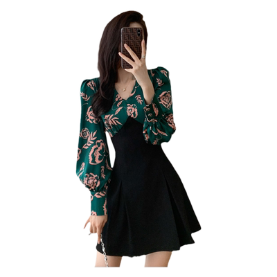 伊乐朵复古A字小个子短裙