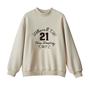 青少年加绒卫衣儿童一体绒男女童圆领宽松保暖休闲上衣 180码冬款