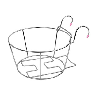 不锈钢花架阳台悬挂式花盆架栏杆置物架盆栽架盆景架挂篮架植物架