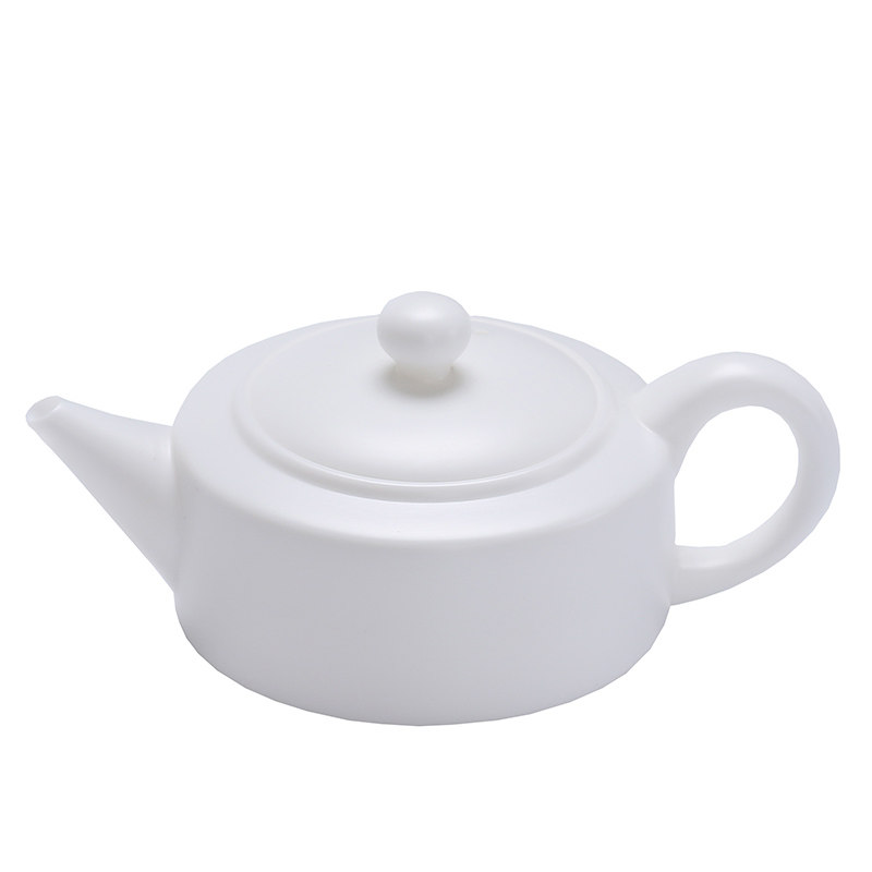 素烧德化白瓷中式风功夫茶壶