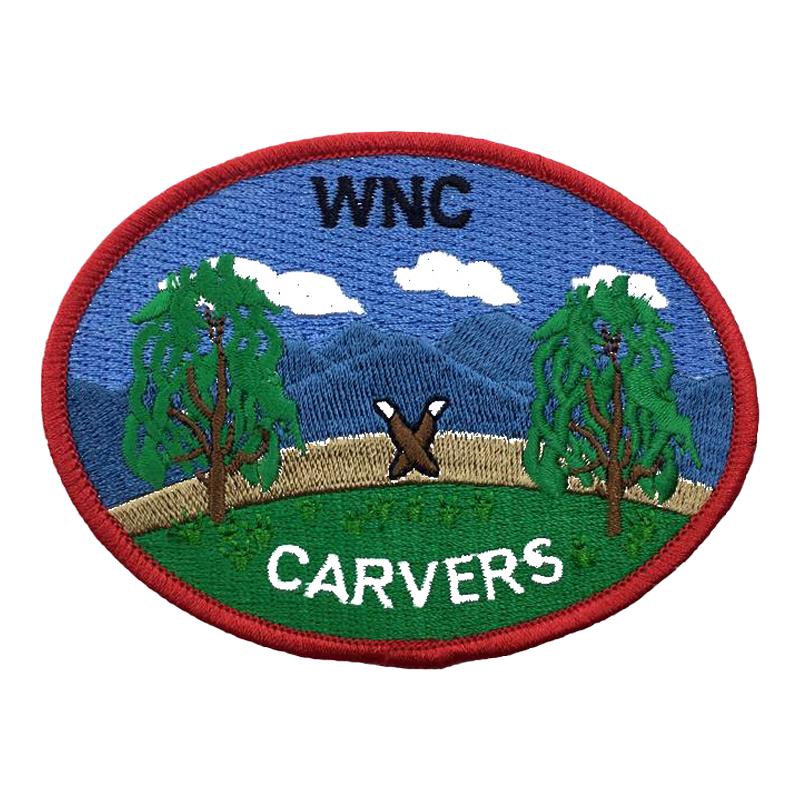 时尚风景英文刺绣徽章布贴潮流衣服牛仔裤破洞修补装饰补丁贴贴布