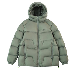 黑劲大码男装加厚云朵泡芙羽绒服男冬季保暖防寒胖子加肥加大外套