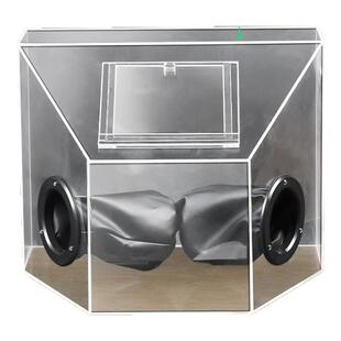 首饰金银执磨工作台透明罩子打磨防尘箱亚克力吊磨机牙机雕刻抛光