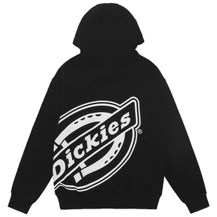 Dickies官方正品情侣印花连帽卫衣男新品休闲百搭潮流全棉上衣女