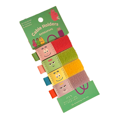 可爱卡通coco酱数据线收纳器魔术贴扎带理线器整理电脑线耳机绑带