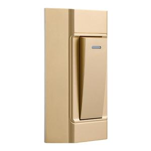 明装床头开关手捏家用金色双控小开关面板大功率卧室床头灯按钮