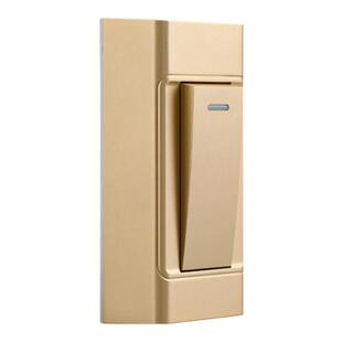 明装床头开关手捏家用金色双控小开关面板大功率卧室床头灯按钮