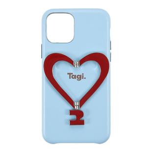 Tagi. 《让人开心》金属支架皮质爱心手机壳硬壳IPhone15 16 17promax