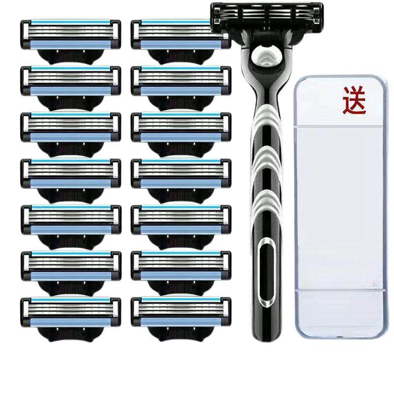 德国进口原装正品剃须刀手动刮胡刀头风速3层刀片锋3男刮胡子刀架
