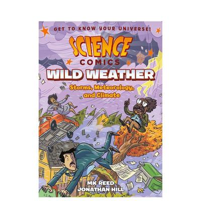 【预售】【科学漫画】狂野天气风暴气象和气候英文儿童漫画进口原版书平装3-6岁【Science Comics】Wild Weather Storms， Meteoro