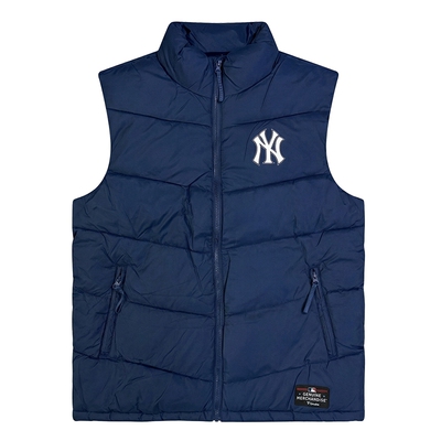 FANATICS x MLB 联名款 纽约洋基队 印花羽绒马甲新款保暖背心男