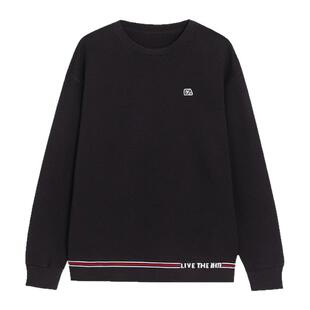 ELLE Active女装户外品牌圆领运动休闲卫衣长袖上衣女t恤宽松显瘦