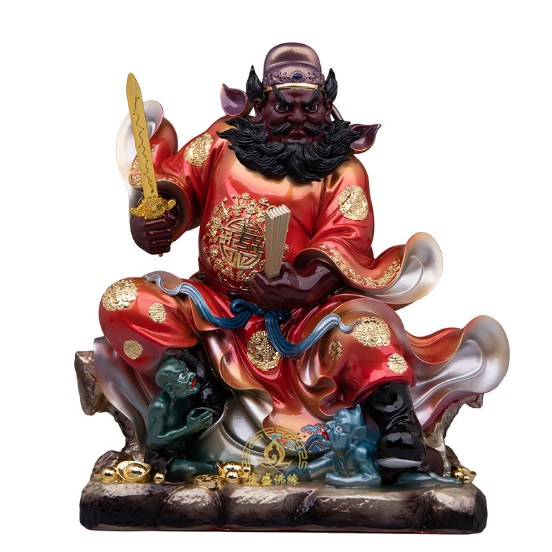 天师钟馗捉鬼神像客厅树脂摆件