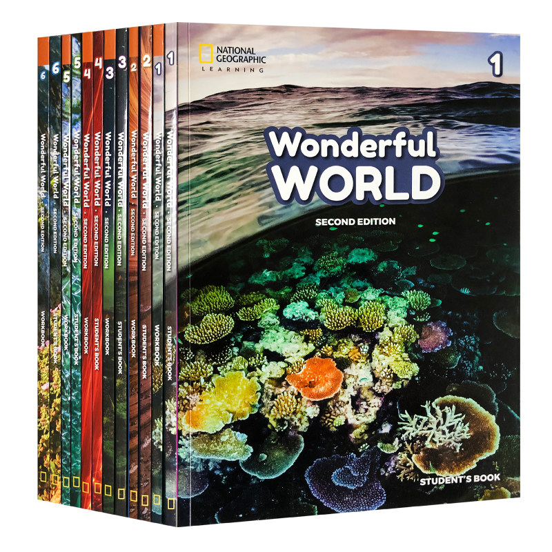 美国国家地理英语教材Wonderful World 缤纷世界第二版1/2/3/4/5/6级别 正版进口 美国小学英语教材
