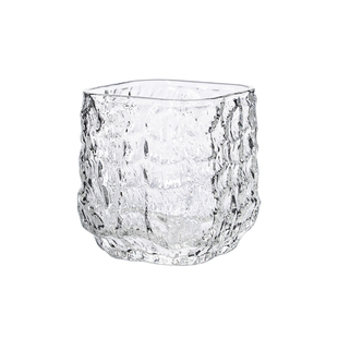 玻璃咖啡dirty杯手工锤纹食品级高硼硅无铅澳白拿铁创意复古家用