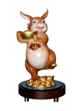 客厅书房办公室酒店桌面铜摆件