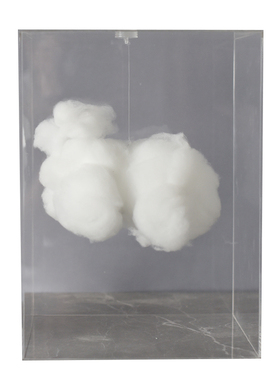 棉花云朵熊亚克力框摆件