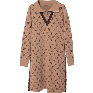 Distin Kidny/迪凯高级感连衣裙秋季新款气质名媛裙子女