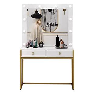 影楼化妆台专业学校化妆师化妆桌彩妆婚纱店专用带灯美容院梳妆台