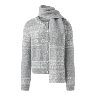 EIMISMOSOL围巾菲尔岛开衫