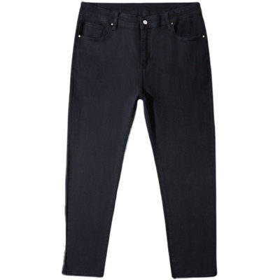 拉链开襟长裤春季显瘦牛仔裤