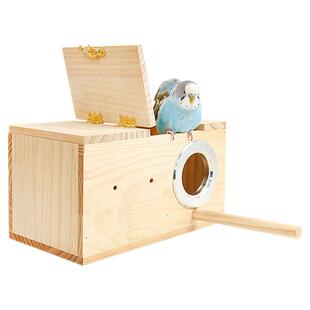 实木鸟类横式鹦鹉繁殖箱文鸟七彩虎皮牡丹玄凤八哥鸟窝抽屉鹦鹉1