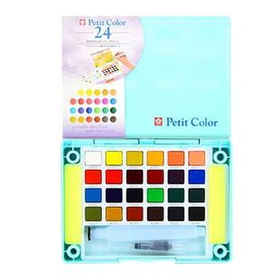 日本SAKURA樱花固体水彩颜料12色24色36色48色美术专用泰伦斯浓缩固体水彩画工具套装初学者学生手绘写生颜料